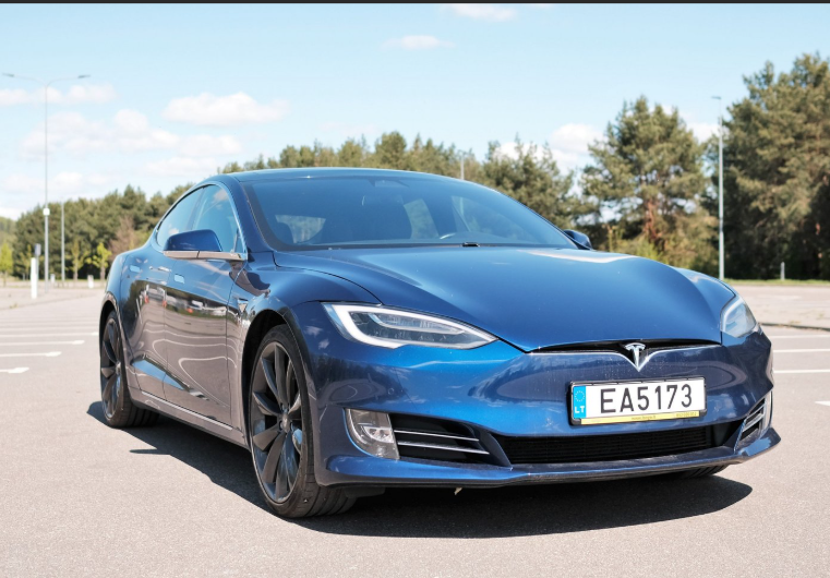 Tesla model s 100kwh EV-Sedan-blue